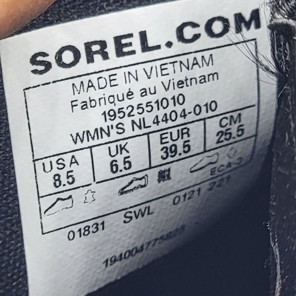 Sorel Lennox Chelsea Womens 8.5 Waterproof Boots Black Chalk Pull On Shoes - Picture 9 of 12